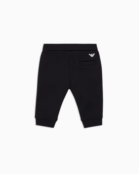 Armani Pantalones de chándal de punto en mezcla de modal con logotipo Tienda de fábrica