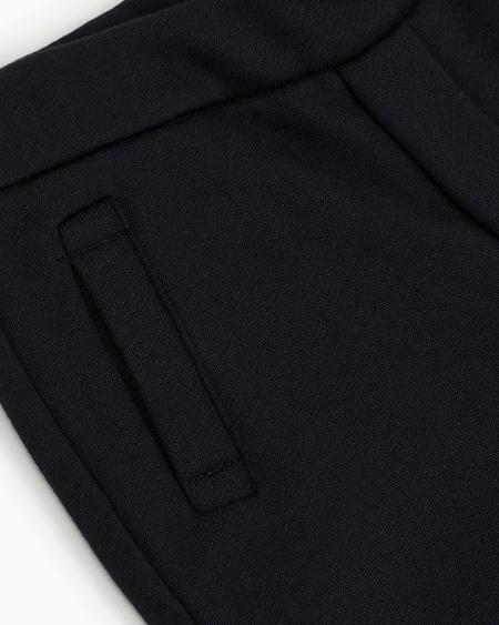 Armani Pantalones de chándal de punto en mezcla de modal con logotipo Tienda de fábrica