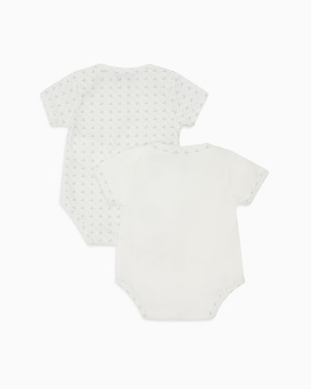 Armani Lot de 2 bodys en jersey avec logo et aigles optiques Libre de impuestos