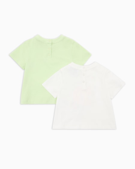Armani Paquete de dos camisetas de punto con logotipo alegre Descuento por venta flash