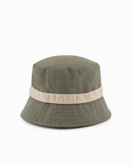 Armani Sombrero cloche con aplicación del logotipo ASV Ofertas especiales