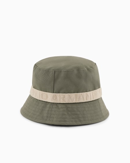 Armani Sombrero cloche con aplicación del logotipo ASV Ofertas especiales
