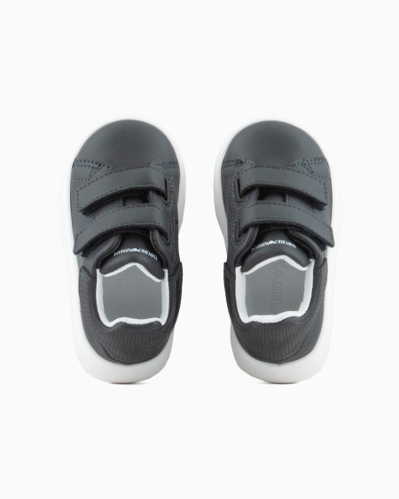 Armani Deportivas de piel con velcro Rebajas de fin de temporada