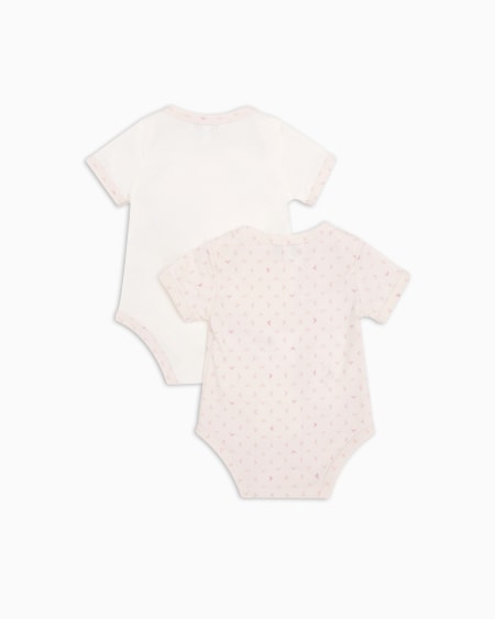 Armani Conjunto para regalo con dos bodis con motivo integral de águila con efecto óptico Devoluciones gratuitas