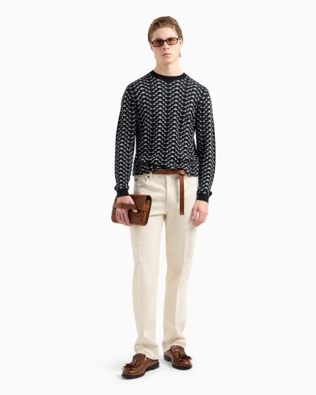 Armani Vaqueros J76 de corte recto en bull denim Gran oferta