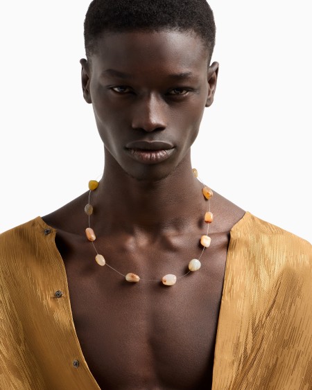 Armani Collar con piedras semipreciosas Descuento