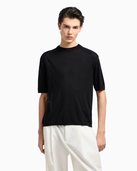 Armani Jersey en punto jersey de mezcla de lyocell ASV Liquidación