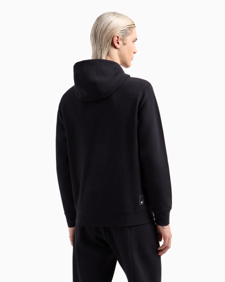Armani Sudadera de punto gofre con capucha Travel Essential Últimos 2 días