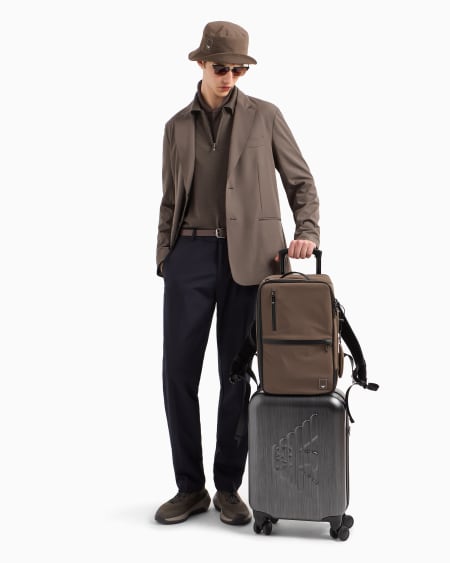 Armani Pantalones de nailon elástico Travel Essential Precio de fábrica