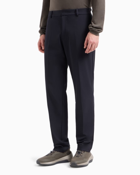 Armani Pantalones de nailon elástico Travel Essential Precio de fábrica