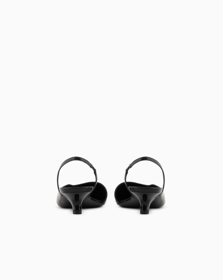 Armani Zapato de salón destalonado de piel cepillada Ahorra y exporta