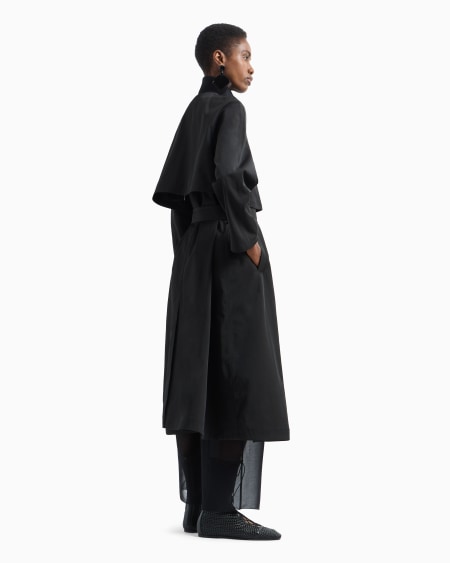 Armani Gabardina 2 en 1 de algodón técnico resistente al agua Rebajas de fin de temporada