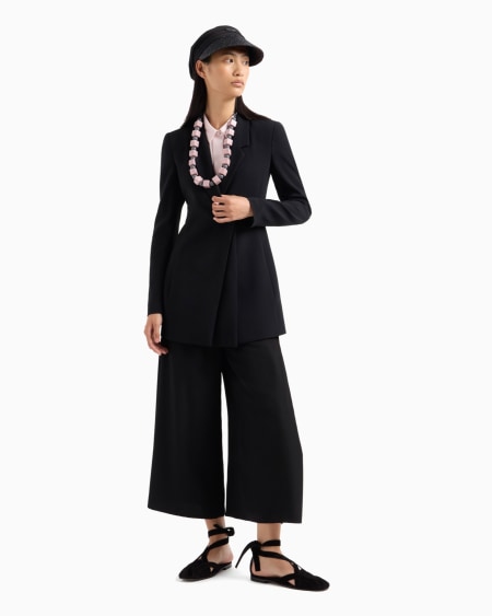 Armani Blusa sin mangas de crepé fluido Precio ultrabajo
