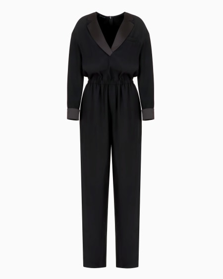 Armani Mono de cady técnico con solapas de raso 2025