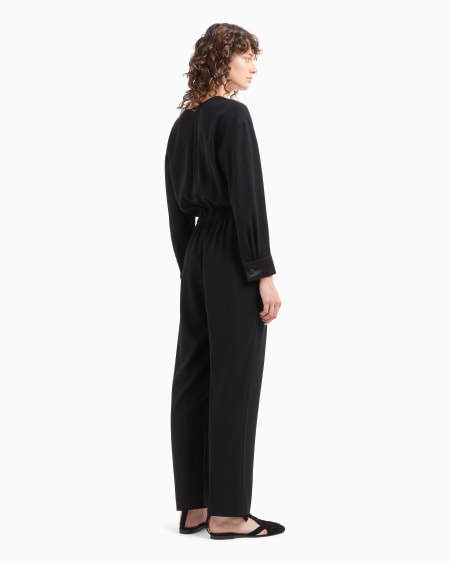 Armani Mono de cady técnico con solapas de raso 2025