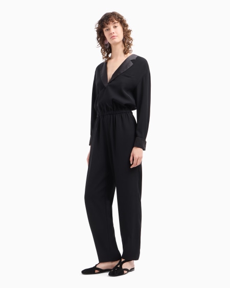 Armani Mono de cady técnico con solapas de raso 2025