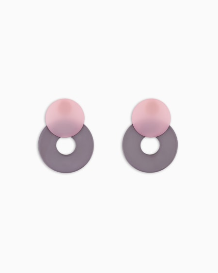 Armani Maxipendientes de doble aro bicolor Outlet