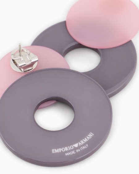 Armani Maxipendientes de doble aro bicolor Outlet