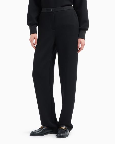 Armani Pantalones de neopreno con pernera ancha Rebajas
