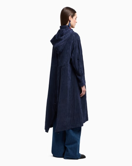 Armani Gabardina con cordón en la cintura de cupro técnico Venta caliente