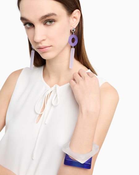 Armani Conjunto de dos pulseras rígidas cuadradas Rebajas baratas