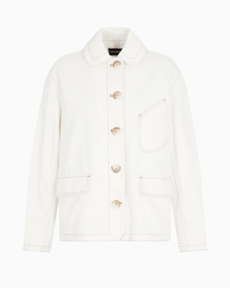 Armani Cazadora de dril de algodón Rebajas de fábrica