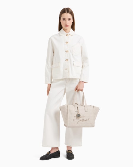 Armani Cazadora de dril de algodón Rebajas de fábrica