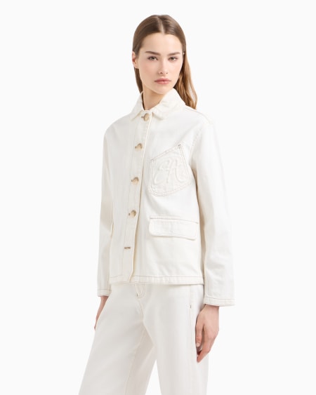 Armani Cazadora de dril de algodón Rebajas de fábrica