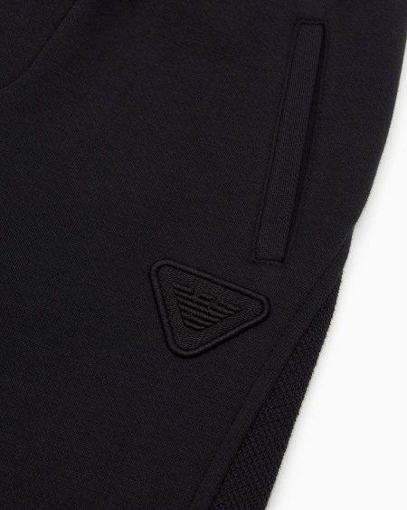 Armani Pantalones de chándal en punto piqué con logotipo bordado En línea