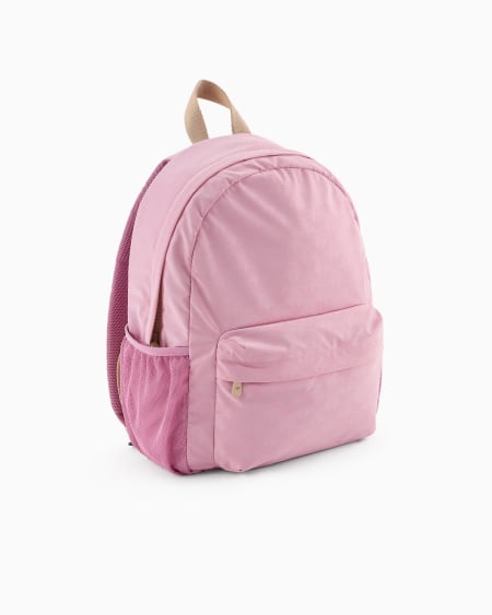 Armani Mochila de nailon con motivo integral de águila Outlet online