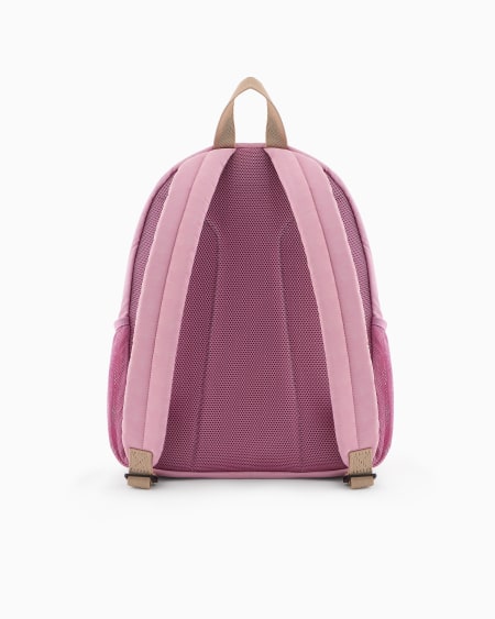 Armani Mochila de nailon con motivo integral de águila Outlet online