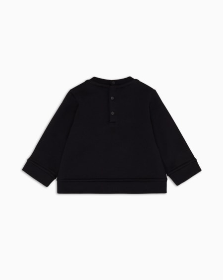 Armani Sudadera de mezcla de modal con logotipo Venta caliente