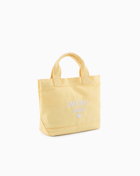 Armani Bolso shopper de lona con logotipo bordado Los más vendidos