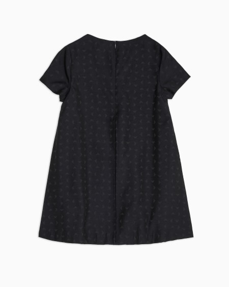 Armani Vestido con bordado integral de microáguilas Ventas relámpago