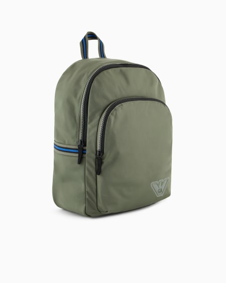 Armani Mochila de nailon con logotipo de goma Mejor oferta