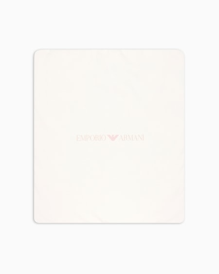Armani Manta reversible con logotipo y estampado de águilas con efecto óptico