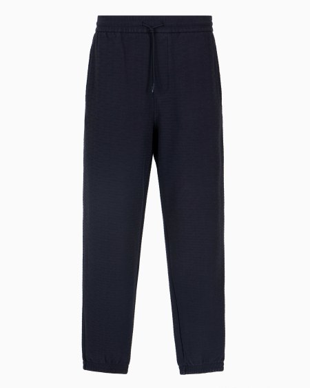 Armani Pantalones de chándal de punto de mezcla de lyocell con inscripción integral ASV