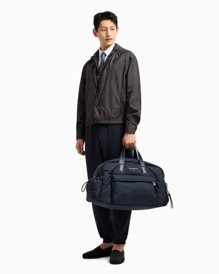 Armani Pantalones de chándal de punto de mezcla de lyocell con inscripción integral ASV Tienda de fábrica