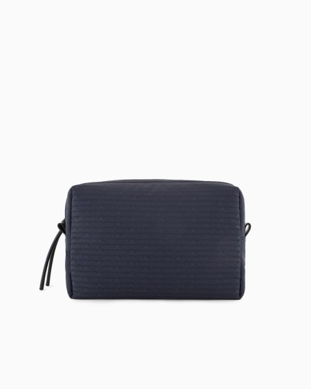 Armani Bolso de mano en nailon con inscripción integral de logotipo en tejido jacquard Descuentos del mes