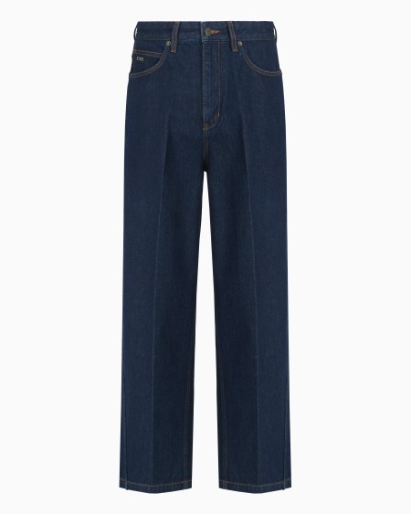 Armani Vaqueros J80 de corte twist de denim lavado