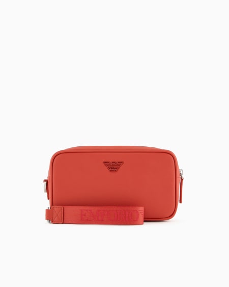 Armani Neceser de piel saffiano regenerada ASV