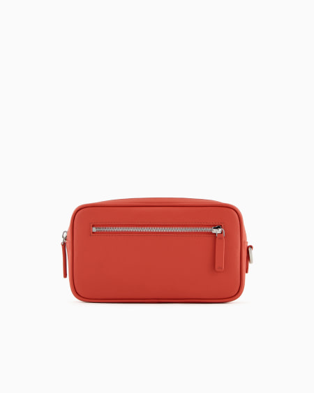 Armani Neceser de piel saffiano regenerada ASV En línea