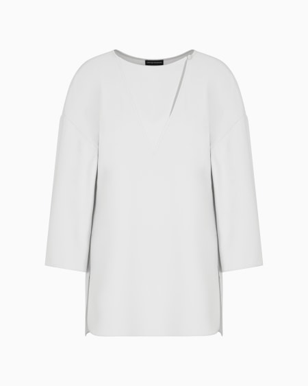 Armani Blusa de cady técnico cortado a láser En oferta