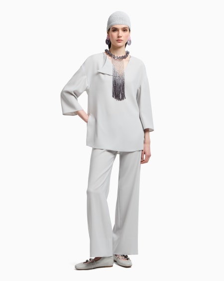 Armani Blusa de cady técnico cortado a láser En oferta