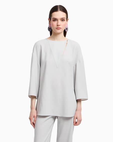 Armani Blusa de cady técnico cortado a láser En oferta