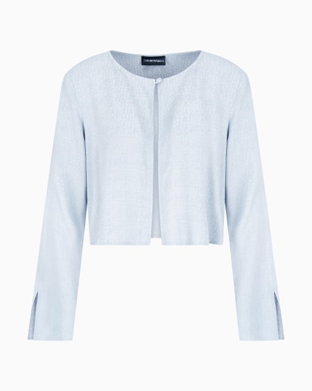Armani Blusa de viscosa texturizada