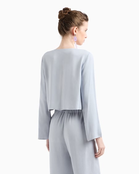Armani Blusa de viscosa texturizada Los más vendidos