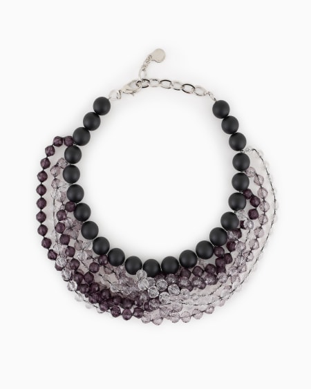 Armani Collar tipo gargantilla multihilo con esferas Tienda
