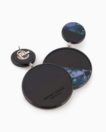 Armani Pendientes colgantes de aro semimulticolor Rebajas online