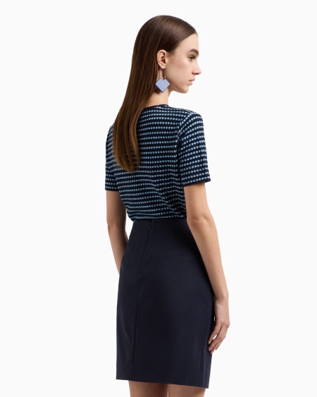 Armani Falda con panel de algodón elástico compacto Envío gratis
